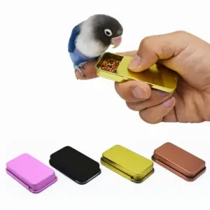 Bird Training Food Jar Parrot Handheld Feeder Bird Interactive Educational Toy Feeder Cup
