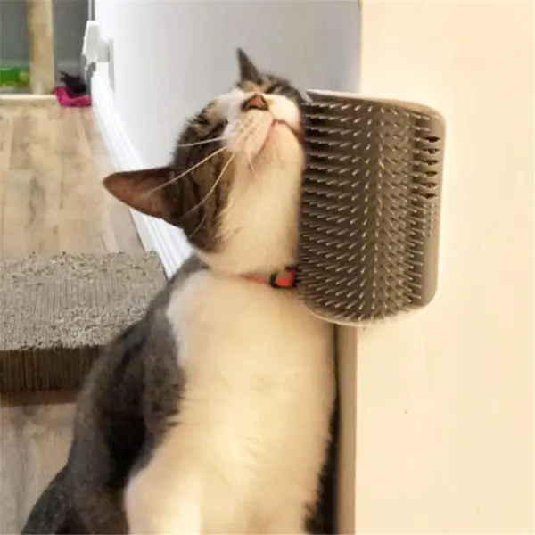 Cats Groomer Self Brush Corner Dog Massage Self Comb Wall Corner Rubs Catnip The Face With A Tickling Comb Pet Grooming Supply - Image 20