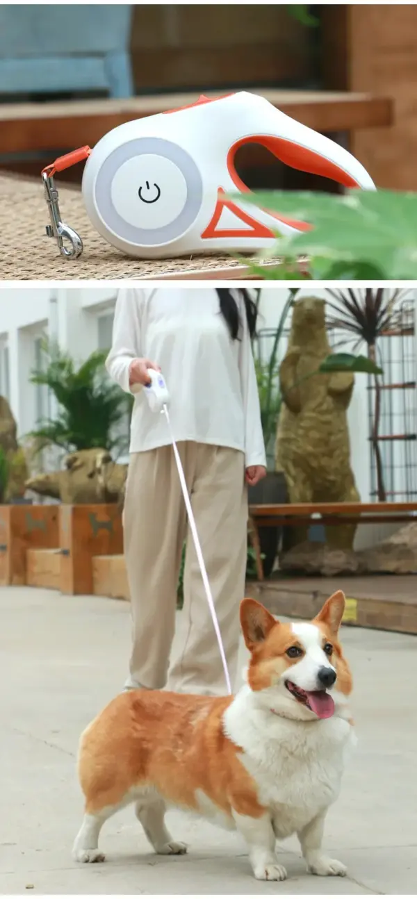 LED Retractable Dog Leash with light for Puppies Small Medium big Dogs Cats Pet Harness straps collar Accessories 3m 5m roulette - Image 16