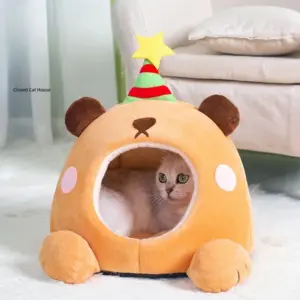 Faltbare Haustierhaus-Welpenhüttenmatte für Hunde, Tiere, Katzen, Kätzchen, Nest, kleine Hunde, Korb, Teddy, Chihuahua, Katzenbetten 2025,
