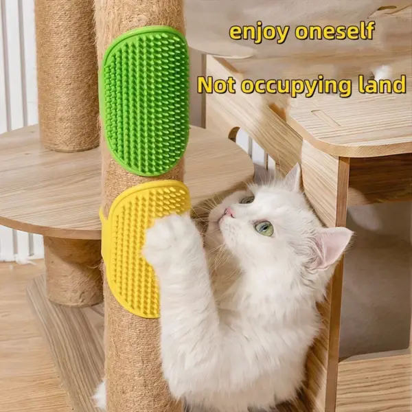 Haustierbürste Katze Hund Badebürste Haustier Hund Katze Massagebürste Hundemassagebad Katze Scheuerbürste Duschhandschuh Reinigungsprodukte Handschuhe - Image 4