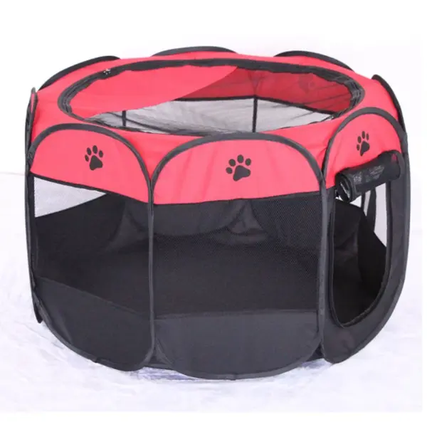 Tragbares, faltbares Katzenzelt, Katzenhaus, tragbar, zusammenklappbar, für Outdoor-Reisen, Haustierzelt, Katzen-/Hundekäfig, einfache Bedienung, große Katzen-/Hundezäune - Image 21