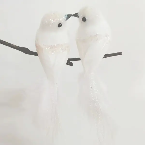Hot 2pcs Simulation Feather Birds with Clips for Garden Lawn Tree Decor Handicraft Red Birds Figurines Home Decoration - Image 14