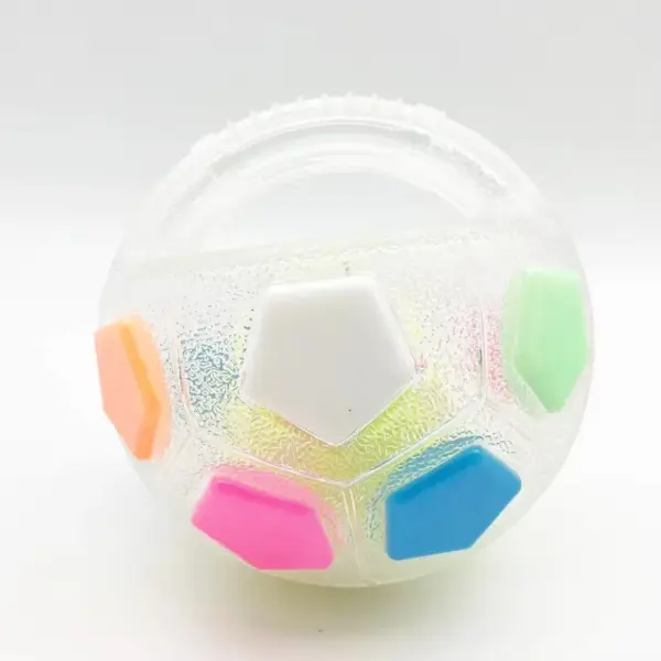 Tier-Hundespielzeug, Fußball, langlebig, TPR, interaktives Katzenballspielzeug mit Griff, Zähneknirschen und Training - Image 7