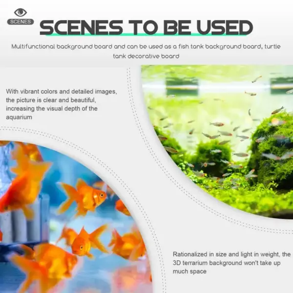 Background Rock Aquarium Backgrounds Reptile Tank Boards Glass Rocks Stone Landscape Photography Fish Pu Terrarium - Image 10