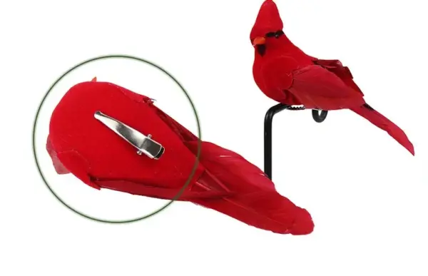 Hot 2pcs Simulation Feather Birds with Clips for Garden Lawn Tree Decor Handicraft Red Birds Figurines Home Decoration - Image 25