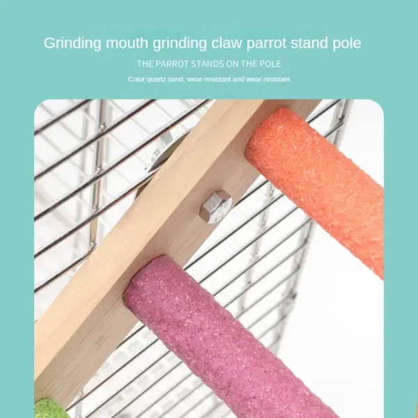 4/6/8 Step Bird Climbing Ladder Pet Interactive Ladder Parrot Grinding Claws and Teeth Climbing Toy Interactive Bird Accessories - Image 5
