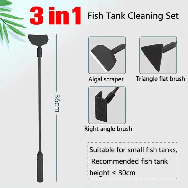 Aquarium Aquarien Reinigungswerkzeuge Kit Algen Tank Reiniger Set Aquarium Reiniger Aquarium Netz Schaber Schwamm Zubehör - Image 16