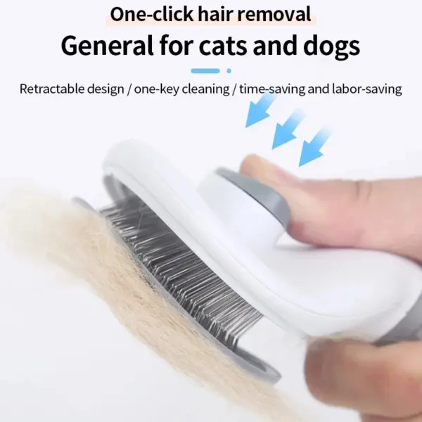 Pet Cat Hair Brush Dog Comb Grooming And Care Cat Brush Stainless Steel Comb For Long Hair Dog Cleaning Pets Cat Dog Accessories - Image 3