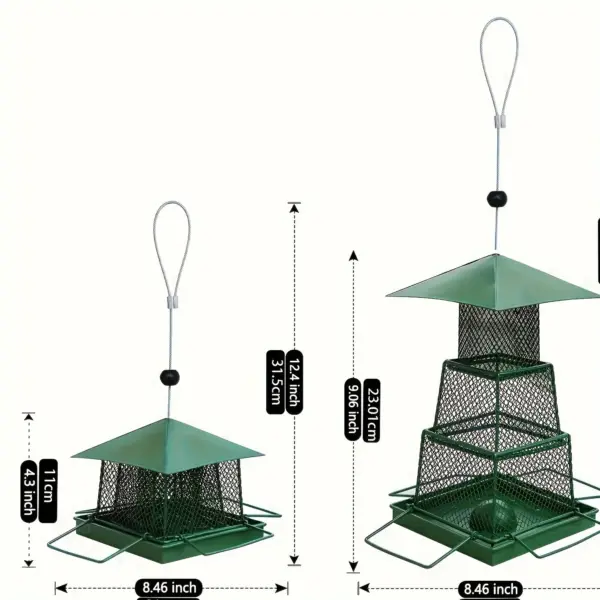 Heavy duty outdoor bird eater - metal mesh design, perfect for Cardinals and wild birds, garden and yard decorations - Image 3