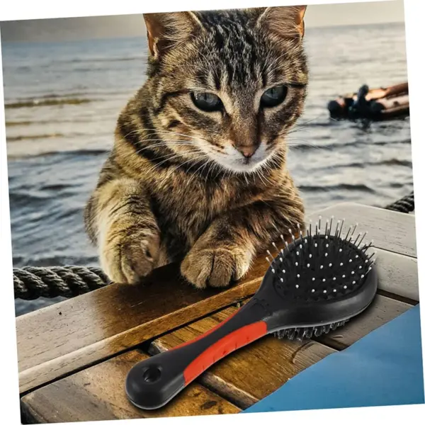 Double Sided Dog Brush Two Sided Pin Bristle Pet Brush Pet Hair Comb Dense Bristle Brush Deshedding Dog Brush Dog Pin Brush - Image 15