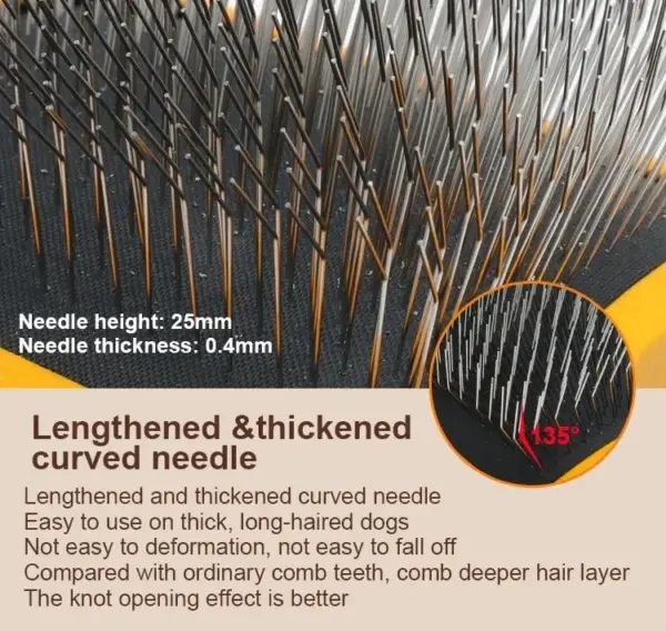 Pet Slicker Brush For Dog Dematting Removal Remover Slicker Tool Dog Brush Pet Cleaning Grooming Cat Hair Comb - Image 16
