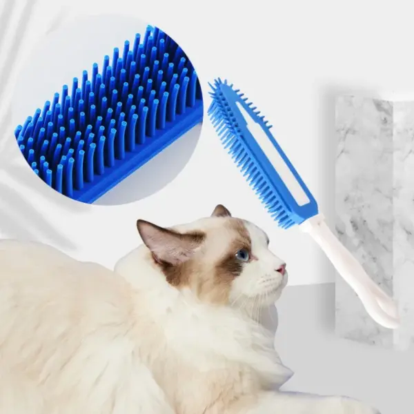 Dog Bathing Massage Brush Puppy Grooming Hair Remover Shower Combs Dog Soft Long Handle Bath Brush Cat Cleaning Accessories ﻿ - Image 2