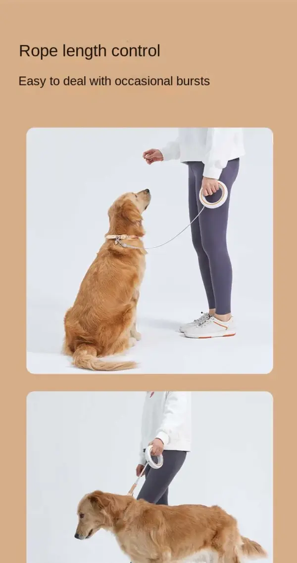 Moestar UFO Retractable Leash 2 Lite Metal Buckle Anti-Slip Handle One-handed Brake Pause Lock Leash for Small & Medium Size Dog - Image 14