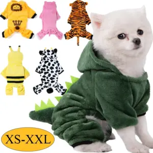 Soft Warm Dog Clothes Fleece Pet Dogs Jumpsuits Pet Clothing for Small Dogs Puppy Cats Clothes Chihuahua Yorkshire Costume Coat