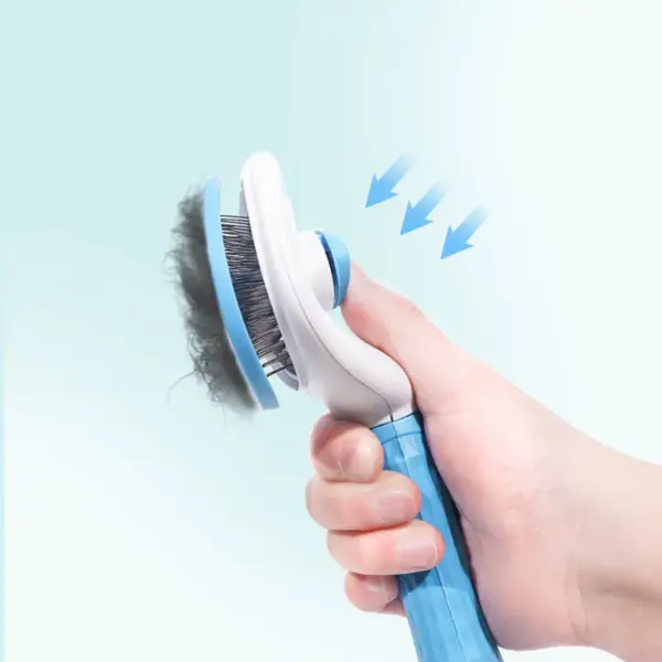 Hair Remover Brush Dog and Cat Non-slip Beauty Brush Dog Grooming Equipment Pets Stainless Steel For Dogs Pet Hair Removal Comb - Image 3