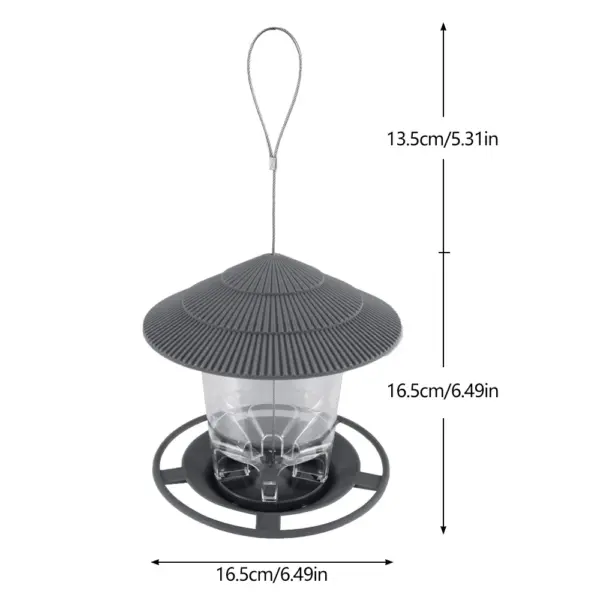 Bird Feeder For Outdoors Hanging Heavy Duty Weather Resistance Wild Bird Feeder Ideas For Bird Lovers Food Container With Rope - Image 9