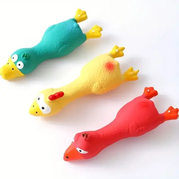 Hundes pielzeug machen ein Geräusch gurren des Hühner hundes pielzeug-langlebiges Latex kauen für interaktives Spiel und Zahn gesundheit kleiner bis mittlerer Rassen - Image 14