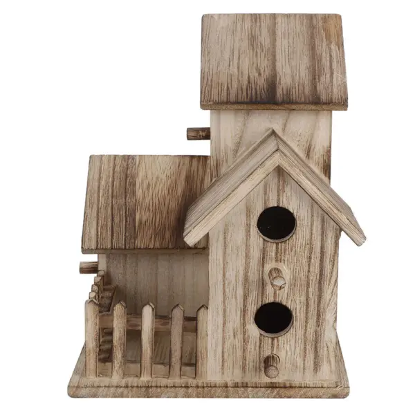 Wooden Birdhouse Small Outdoor Garden Bird Nesting Box Bird House Pet Supplies Decoration for Birds Swallows Parrots - Image 6