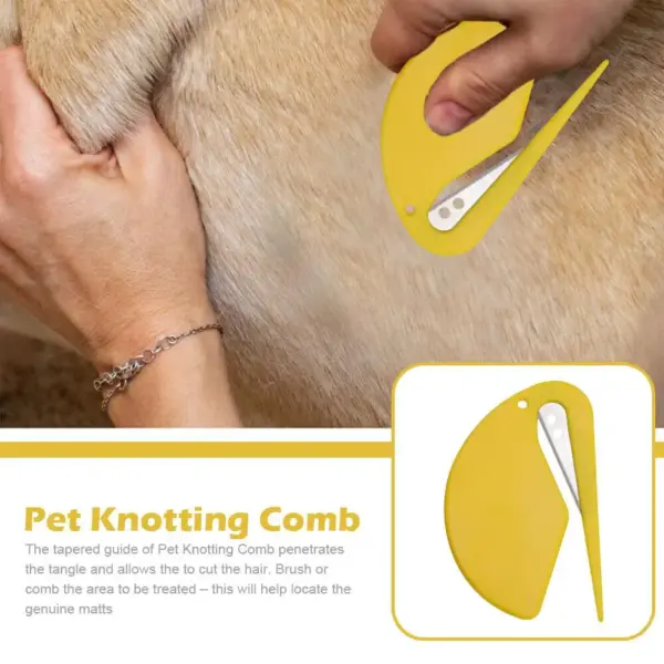 Neue Katze Hund Kamm Haustier offenen Knoten Kamm Katze Welpen Haar Fell Schuppen Pflege Trimmer Kamm Kamm Katze Bürste - Image 5