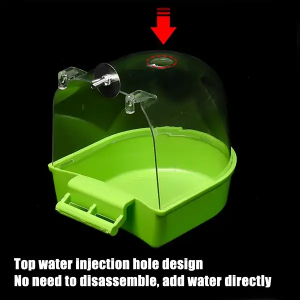 Hanging Bird Bath Is Waterproof Wear-resistant And Easy To Clean Cage-style External Bath For Birds Such As Parrots And Myn - Image 11