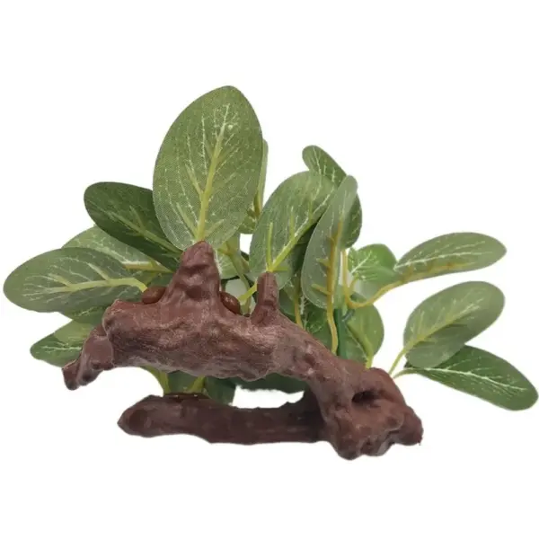 Realistic Faux Silk Aquarium Ficus Tree Fish Tank Grass Fake Artificial Plants Plastic Decor Ornament Artificial Aquarium Plants - Image 11