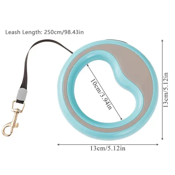 250cm/98.43in Automatic Retractable Dog Leash Outdoor Training Pet Leash for Small Medium Dog Durable Puppy Lead Dog Accessories - Image 2