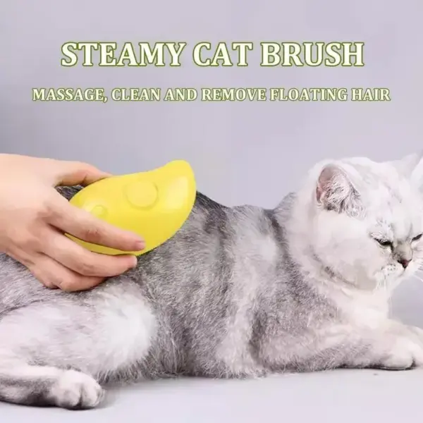 Dampfbürste für Katzen und Hunde, Dampfbürste, elektrisches Sprühgerät für Massage, Haustierpflege-Werkzeug, Haarausfall, 3-in-1 elektrische Sprays, Massagekämme - Image 2