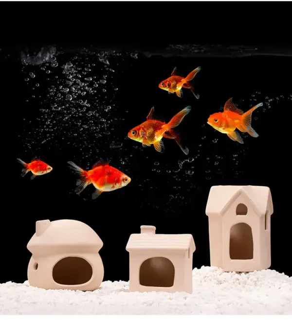 Ton Aquarium Dekoration Keramik Aquarium Landschaftsbau Garnelen Shelter Laiwung Tank Zucht Haus Höhle Keramik Topf Ornamente - Image 42