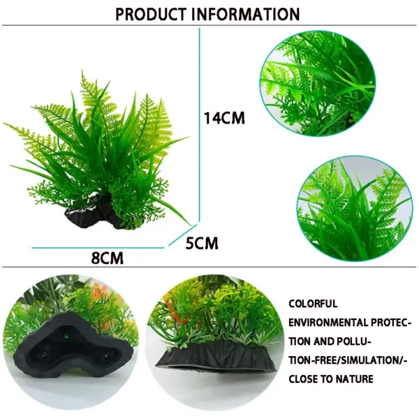 Aquarium decoration a variety of simulated plants aquatic plants aquatic plants aquarium plants decorative products - Image 20