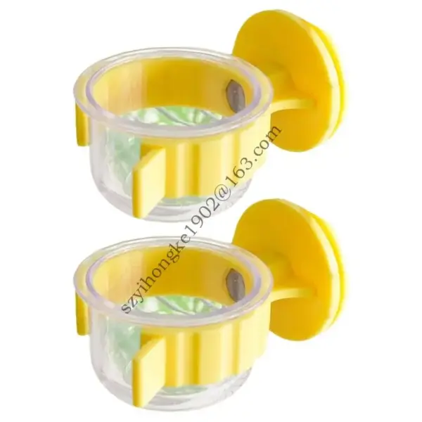 2Pieces Plastic Bird Feeders Lovebird Drinking Cup For Parrots And Budgies .Y1QB - Image 8