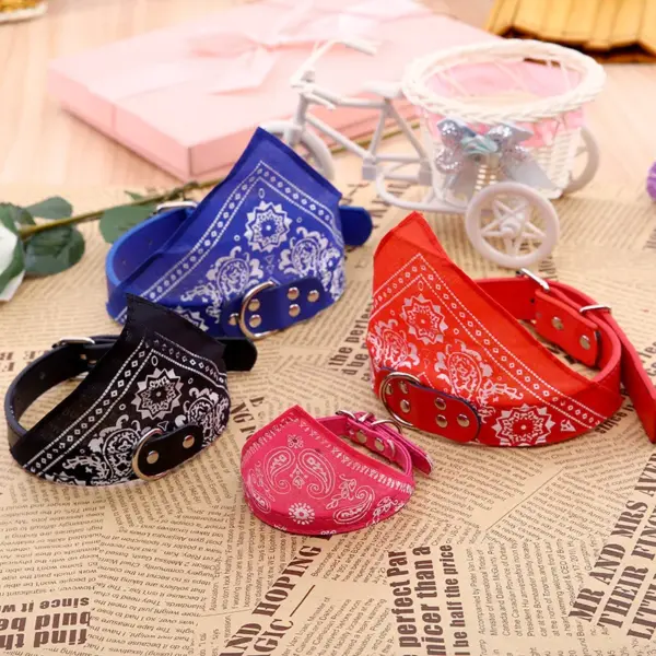 PU-Katzen-Hundehalsband mit Schal für kleine und mittelgroße Hunde, Chihuahua, Corgi, Welpe, verstellbare Halsbänder, Heimtierbedarf, Zubehör für Perros - Image 19