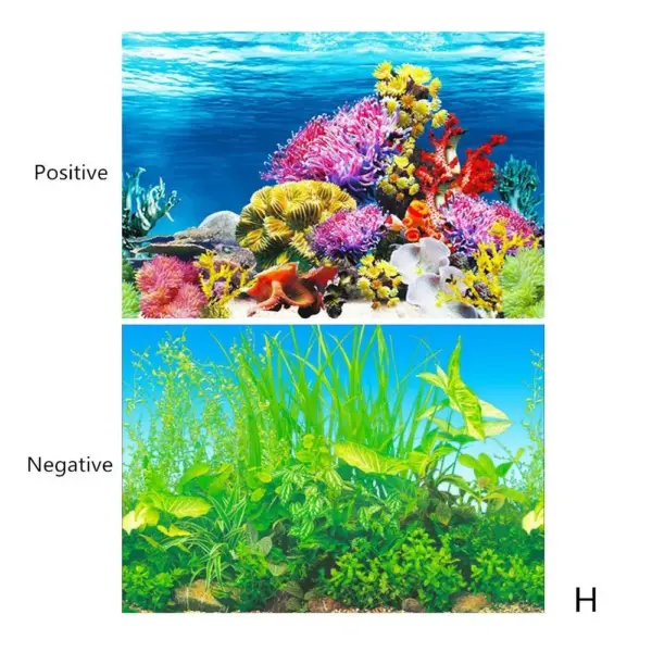 Aquarium Hintergrund Dekoration Aufkleber Aquarium Landschaft Aufkleber Poster Hintergrund für Aquarium Ozean Pflanze Aquascape Malerei - Image 14