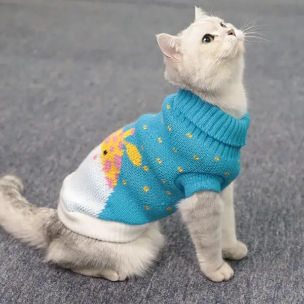 Cat Clothes Gatos Sweater Pet Dog Clothing for Small Medium Puppy Dogs Cats Winter Warm Coat Teddy Pug Jacket Soft Vest New - Image 19