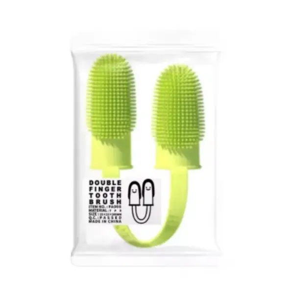 Pet Zwei-finger Zahnbürste Hund Katze Pet Liefert Zähne Reinigung Finger Set Oral Reinigung Werkzeuge Pet Zwei-finger zahnbürste Hund Katze - Image 8