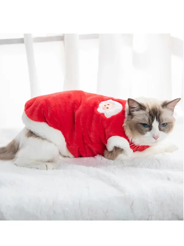 Soft Cat Clothes For Small Medium Dog Cats Pets Warm Kittens Clothes for Winter Kitten Small Kitten Stuff Clothing Vests - Image 12