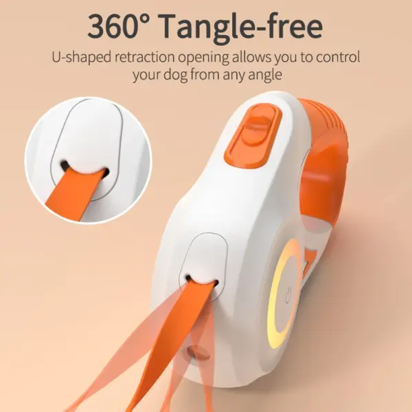 ROJECO 5M Retractable Dog Leash Automatic LED Light Luminous Roulette Leash Rope For Dogs Adjustable Pets Dog Walk Running Leads - Image 3