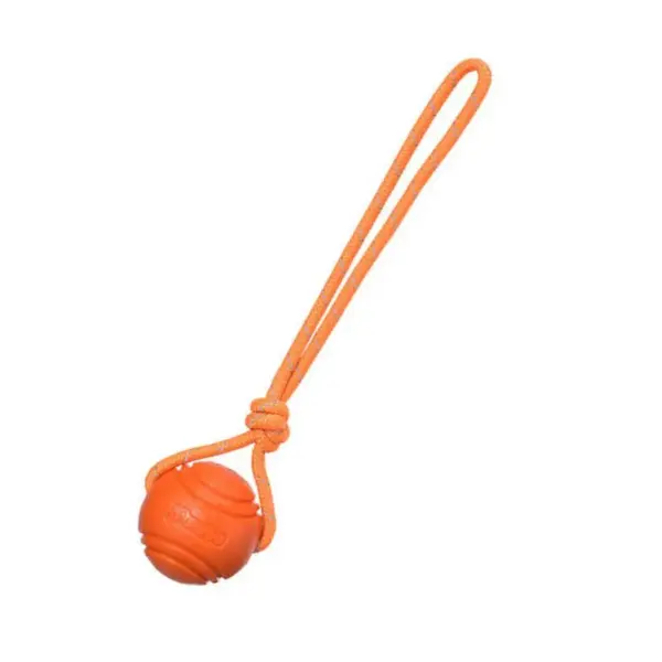 Hundeball-Spielzeug, federnde Gummiball, Kauspielzeug, Haustier-Hunde-Spielzeugball mit Schnur, interaktives Spielzeug für große Hunde, Welpen-Spiele, Spielzeug - Image 7