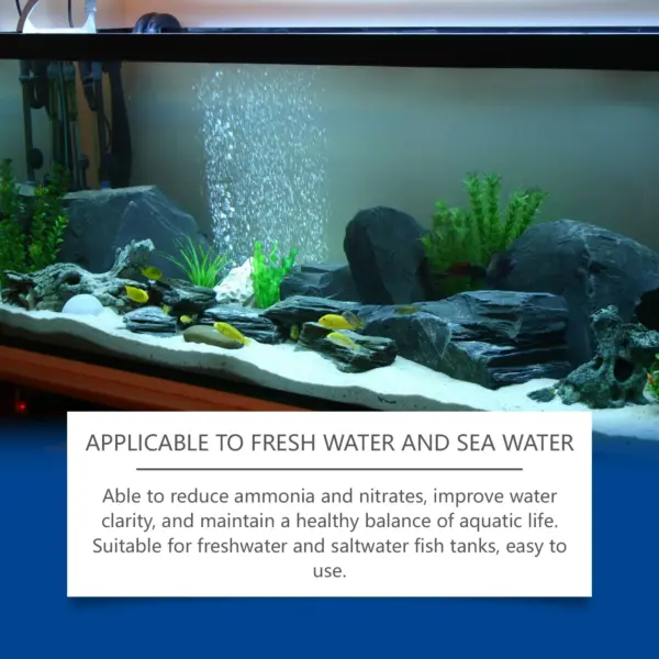 Aquarium clarifier; clean aquarium stains and sludge, clear water control algal growth - Image 10