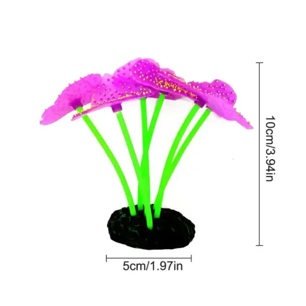 Aquarium Zubehör Anemone Unkraut Fisch Zubehör Kunststoff dekorieren Dekoration simulieren künstlich leuchtende Pflanzen Wasser - Image 6