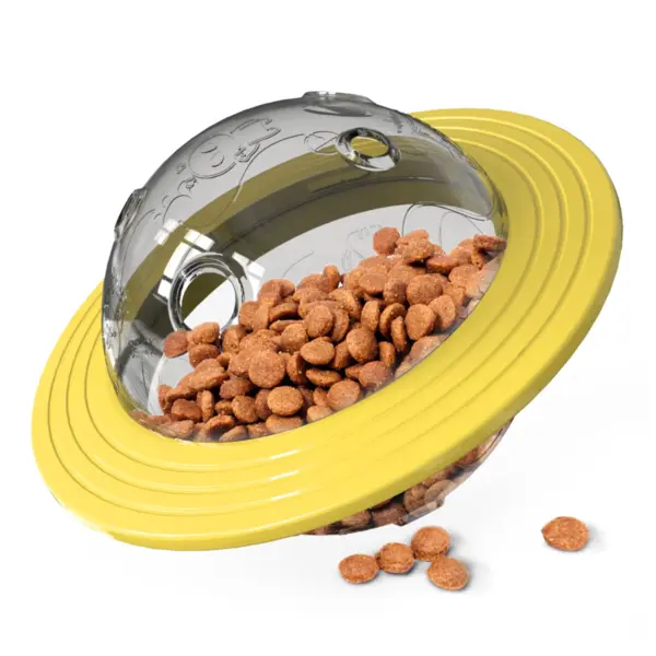 Interaktiver Leckerli-Ball für Hunde zum Auslaufen von Speisen für kleine und große Hunde. Verbessern Sie das IQ-Trainingsspielzeug. Dackel-Spielzeug für Welpen mit langsames Futter - Image 4