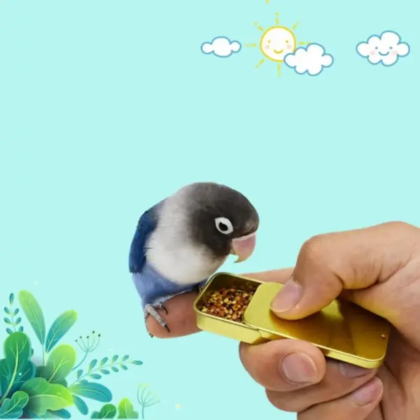 Bird Training Food Jar Parrot Handheld Feeder Bird Interactive Educational Toy Feeder Cup - Image 2