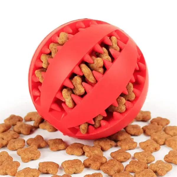 Hund Spielzeug Ball Interaktive Gummi Bälle Welpen Kauen Spielzeug Haustier Zahn Reinigung Ball Katzen Haustiere Lebensmittel Behandeln Feeder Silikon Bälle Spielzeug - Image 21