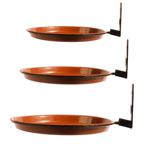 Tree Wall Mounted Bird Tray for Feeder and Bath With Heavy Duty Iron Ring Multifunctional Bird Feeding Trays for Garden Balcony - Image 2