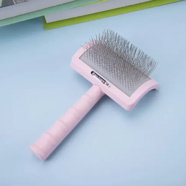 Long Pin Dog Slicker Brush Pet Brush for Long Haired Dogs Poodles Doodles Golden Doodle Brush for Grooming Removes Loose Fur - Image 9
