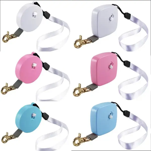 Retractable Dog Leash 2m Length Mini Pocketable with Adjustable Metal Carabiner for S/M Size Puppy and Kitty Pet Automatic Leash - Image 16