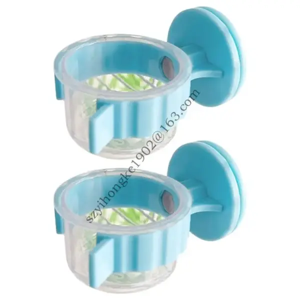 2Pieces Plastic Bird Feeders Lovebird Drinking Cup For Parrots And Budgies .Y1QB - Image 7