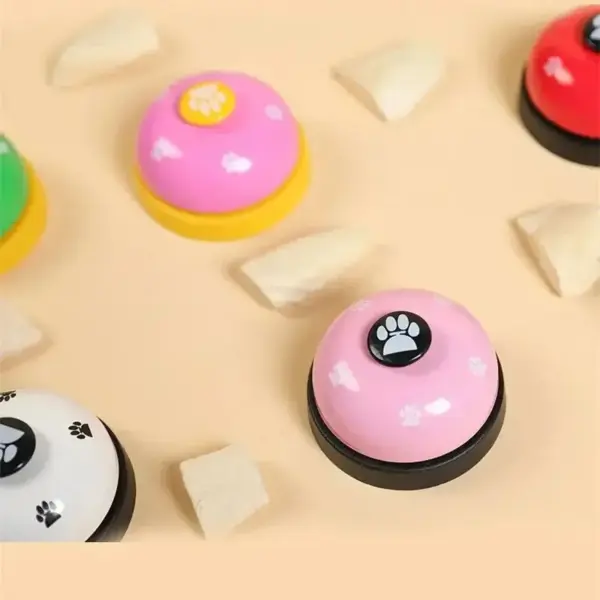 Hunde trainieren Glocken Katze Mahlzeit Glocke Welpen Fütterung Anruf Glocke Kind Hand Fähigkeit Training interaktive Katzen Spielzeug Haustier Training Knopf - Image 6