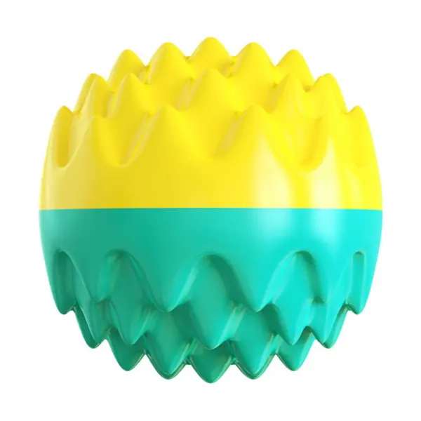Haustier-Spielzeugball, kaubar, Backenzahn, Zahnreinigung, bissfestes Katzenspielzeug, kaubar und klingend, elastischer Hundespielzeugball - Image 5
