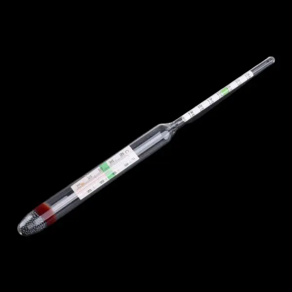 Aquarium-Glas-Hydrometer, Fisch für Wassertemperatur-Thermometer für Salzwasser-Meeresaquarien, Bereich 1,000–1,060